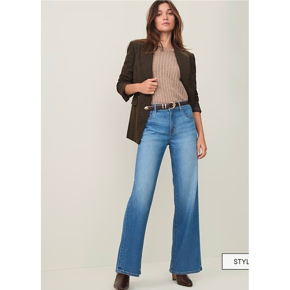 Ann Taylor Weekend Wide-Leg Jean size 8 new with tags